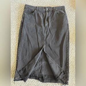 GAP Charcoal Denim Skirt